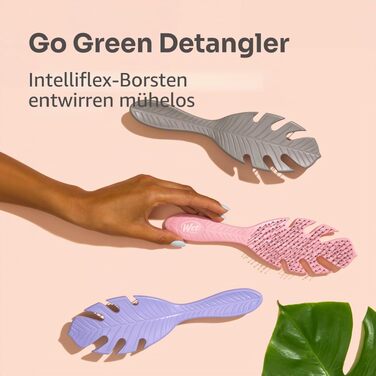 Щітка для волосся Wet Brush Go Green Detangler — екологічна розплутувальна щітка з м'якими щетинками IntelliFlex, сіра