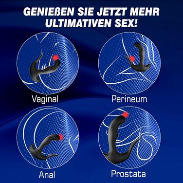 Вібратор для простати - анальний вібратор з 5 імпульсів та 10 вібрацій для чоловіків та жінок. Іграшки для анального сексу, парні іграшки.