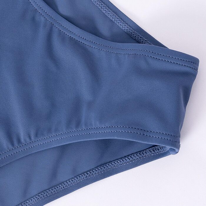 Купальник суцільний жіночий Monokini з регульованими бретелями, блакитний, розмір L