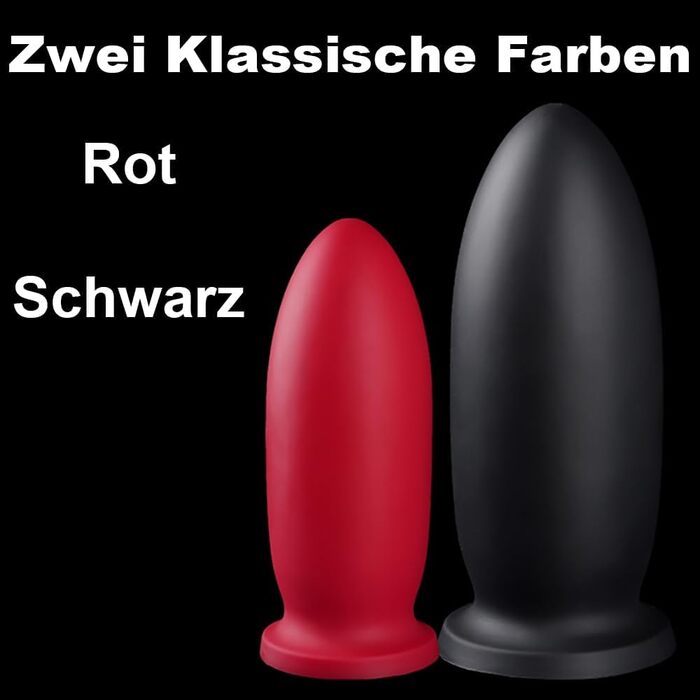 Анальний дildo NAIXBTY з силікону, XL, червоний: для стимуляції G-точки та простати, для жінок та чоловіків