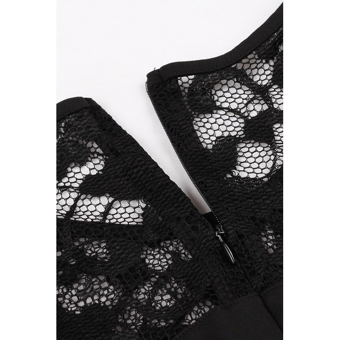 Сукня жіноча вінтажна в стилі рокабілі 50-60-х років, квіткова з мереживом, без рукавів, святкова, елегантна для повних жінок, весілля XL, колір 1b