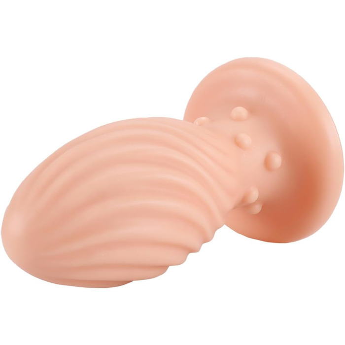 Анальний вібратор AMZABEE з спіральною масажною текстурою 