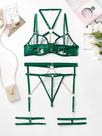 Жіноча білизна Lilosy, труси, розмір M, колір хакі (армійний зелений)