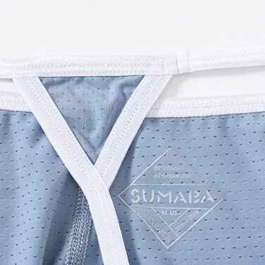 Танга чоловічі з сіткою, великі кишені, м'які, світло-сірі, XXL