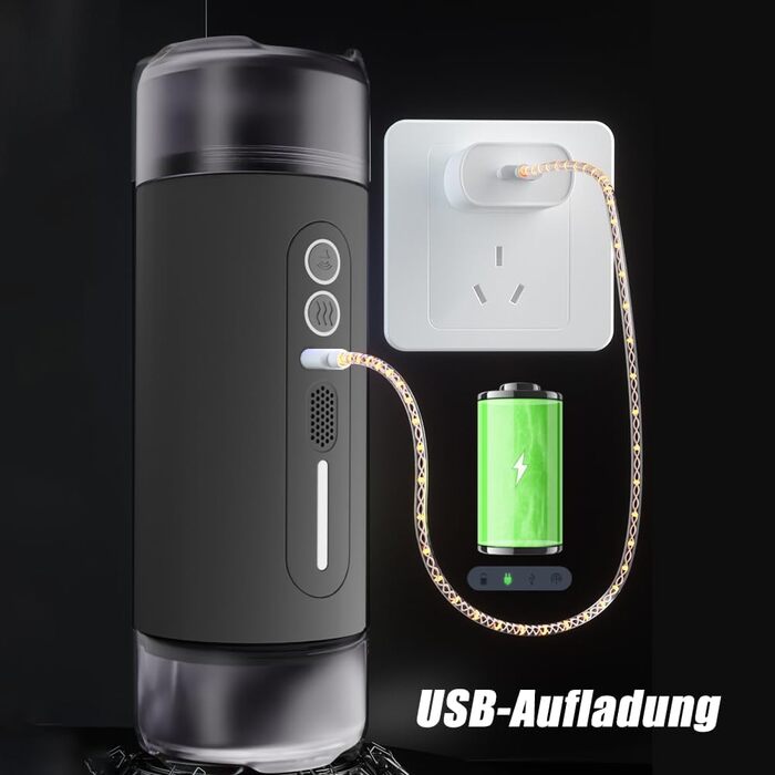 Електричний мастурбатор для чоловіків Jpscor 2-в-1 з 10 режимами вібрації та звуковими ефектами