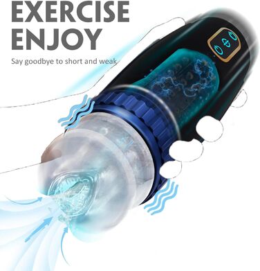 Автоматичний статевий масажер для чоловіків з режимами всмоктування - сексуальна іграшка для самостійних задоволень