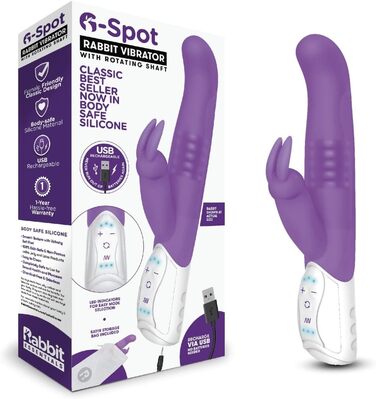 Вібратор Rabbit G-Spot USB Violett - для інтимної стимуляції