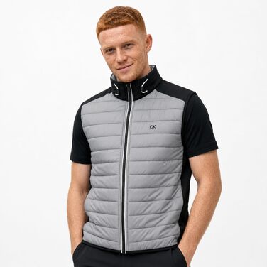 Чоловічий гібридний утеплений жилет Cavin Kein Bodywarmer, розмір 5XL, сріблясто-чорний