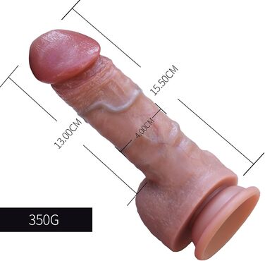 Реалістичний дилда ручної роботи, 18 см, іграшка для дорослих, стимуляція G-точки з присоскою