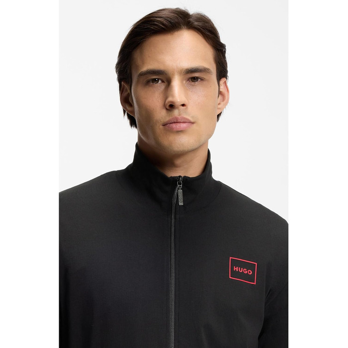 Чоловіча куртка на блискавці HUGO Laze Zip Jacket чорна, розмір XL