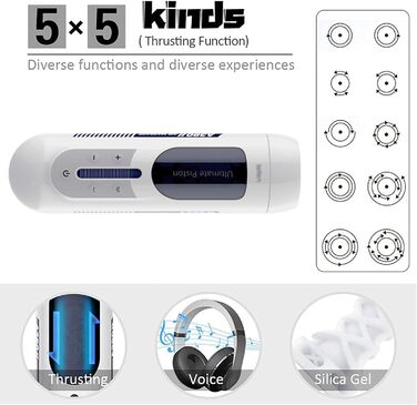 Автоматичний мастурбатор для чоловіків з телескопічними рухами - набір секс-іграшок