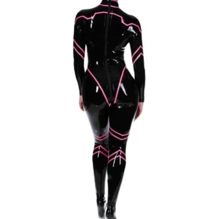 Костюм-латекс ГAYLOP 100% з гуми, чорний, для перегонів, XS-XXL