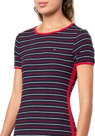 Сукня жіноча Tommy Hilfiger повсякденна з коротким рукавом, мультиколор (M)