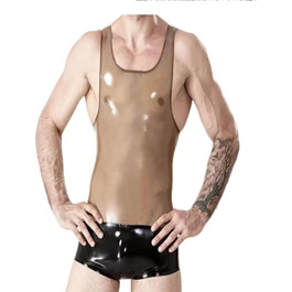 Латексний чоловічий костюм-котяча кішка GAYLOP: трикотаж, фетиш, слінг, клубний одяг, косплей, чорний, виготовлення на замовлення