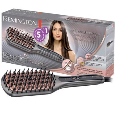 Випрямляч для волосся Remington S8540 з керамічним покриттям, кератином та мигдальною олією, LCD-дисплей, 10 режимів температури (150-230°C), чорний