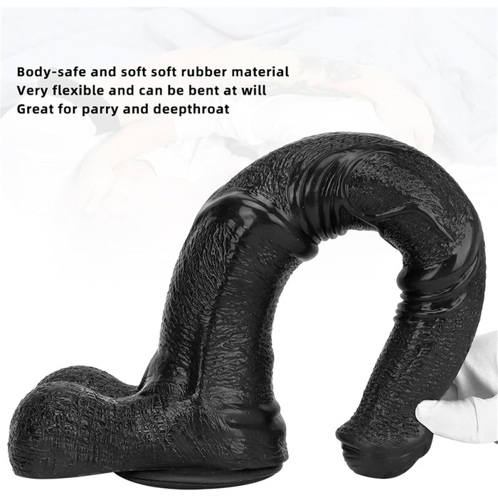 Прямий анальний плагін Hrekssi XXL з присоскою - реалістична імітація коня, для BDSM, SM, мастурбації (для чоловіків та жінок)