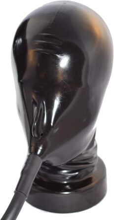 Латексні шорти Slip Rubberfashion з пеніс-кавери та маска - чорний латекс для чоловіків, 0.4 мм