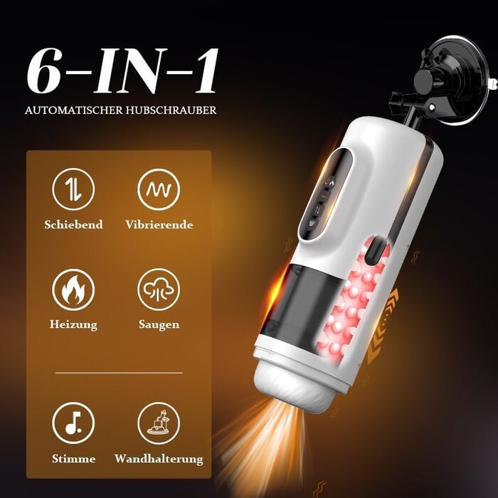 Електричний мастурбатор для чоловіків - чаша з насосом, вібрацією та підігрівом. Масажер для статевих органів