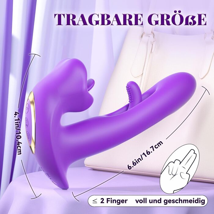 KELESTA Вібратор для жінок з 7 режимів лизання, вібрації та 10 режимів погладжування. Набір секс-іграшок для пар