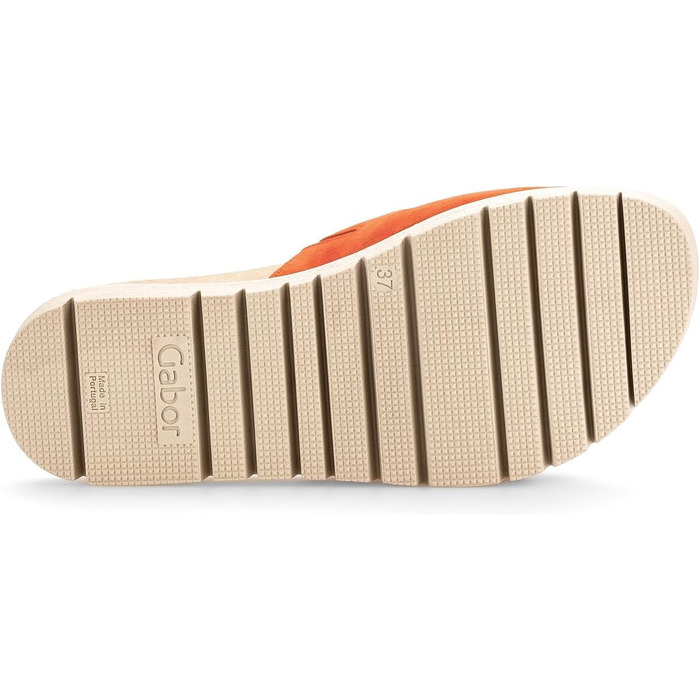 Жіночі шльопанці Gabor Best Fitting, колір Pumpkin (гарбузовий), розмір 44 EU