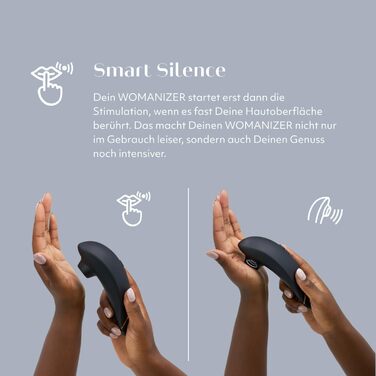 Womanizer Premium - вібратор для клітора з ефектом пульсації | Інтимна іграшка для жінок | Чорний, золотий