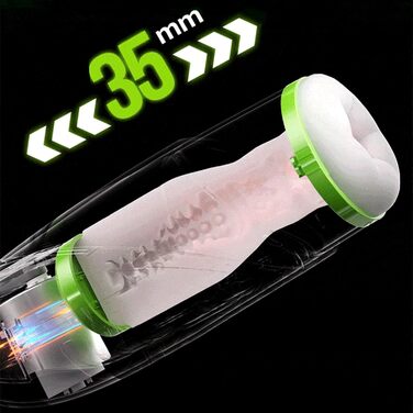 Електричний мастурбатор для чоловіків з 10 режимами, телескопічною функцією та вібрацією, 3D вагіна, секс-іграшка (з підставкою)