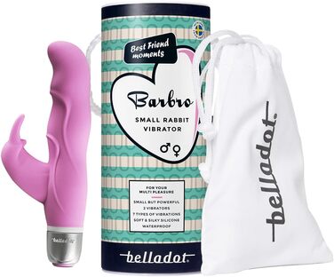Вібратор для жінок Belladot Barbro Rabbit з вібрацією G-точки, 7 режимів, рожевий
