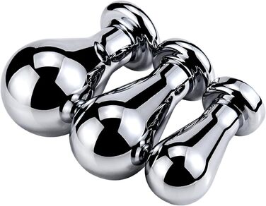 Металевий анальний плагін KucooN Extra Groß (M) - анальний плагін, масажер простати, G-точка, для чоловіків та жінок