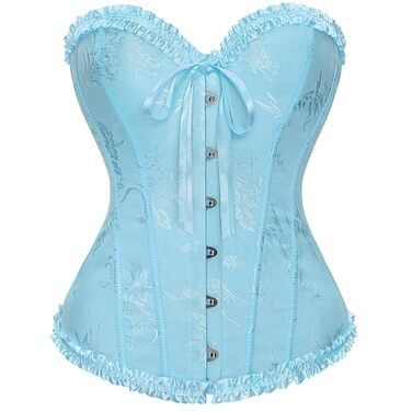 Корсет-бюстгальтер XZQTIVE для жінок, XXL, світло-блакитний, готичний стиль