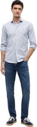 Чоловічі прямі джинси Tommy Hilfiger Denim (Smoke Blue), розмір 33W / 32L