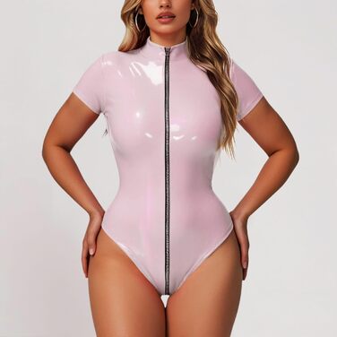 Блискучі шкарпетки-шкарпетки з відкритим кроком, глянцеві, для зайчика, з рельєфною застібкою, білі (світло-ліловий, XL)