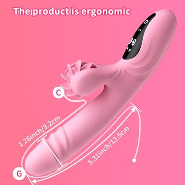 Вібратор для жінок з 9 функціями, нагріванням та стимуляцією G-точки (Rabbit) - зелений