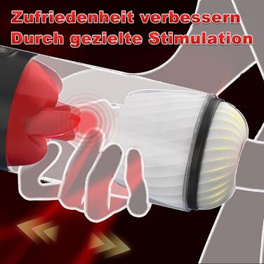 Електричний масажер для чоловіків PINTLE з керуванням через додаток - 360° обертання, 9 режимів вібрації, стимулятор пеніса для соло-ігри, сексуальні іграшки для чоловіків