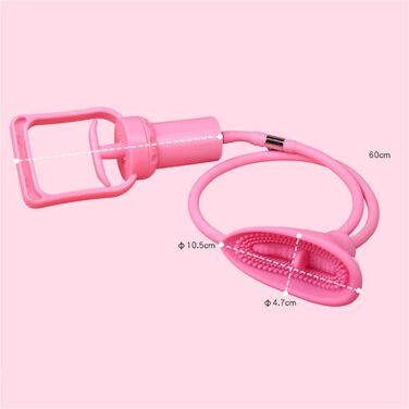 Вакуумний жіночий секс-іграшка для стимуляції клітора та вагіни, рожева