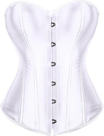 Корсет Sexy Daen, топ-корсет Daen, корсетний топ Daen Black Swan, готичний топ Push Up, корсетна корселетка Daen, топ-корсет Burlesque (XL, білий)