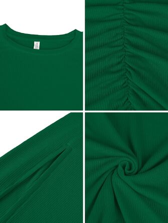 Сукня міні Bodycon ідіклеід (Freizeitkleid) приталена, зелена (XS) - Розпірка, з розрізом