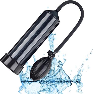 Ручний пеніс-насос TRQOYTU з мірною шкалою та помпою. Тренажер для стимуляції та збільшення пеніса. Іграшка для дорослих.