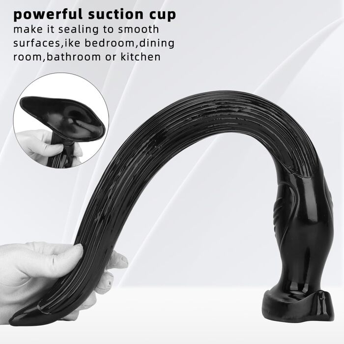 Анальний секс-іграшка з сильним присоском (Large) - великий, гнучкий, з ПВХ