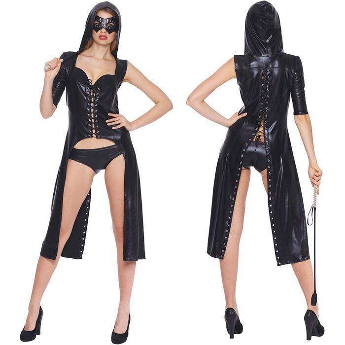 Жіночий латексний боді з відкритими ділянками, костюм для рольових ігор, вечірка, косплей