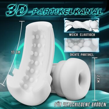 Масажер для чоловіків з 7 режимами всмоктування та 10 вібраційними режимами, Blowjob з 6 повітряними отворами, 3D вагіна, секс-іграшка для чоловіків
