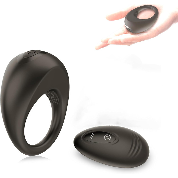 Вібруючий кільце для пеніса Jinqian: іграшки для дорослих, 10 режимів вібрації, для пар