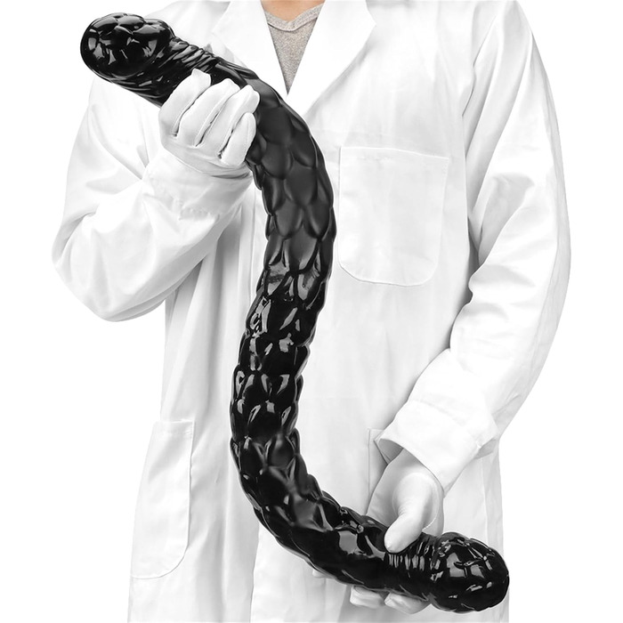 Анальний плагін Doppeldildo 52/70 см: гнучкий, для пар, стимуляція G-точки, вагінальний дилататор