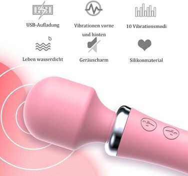 Масажер вібраційний Jpscor для жінок, 2-в-1, електричний, 10 режимів, для дорослих