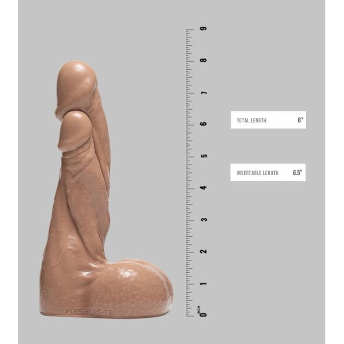 Fleshlight Freaks: Реалістичний секс-іграшка з силікону, 22.5 x 5 см (Twisted Twins)