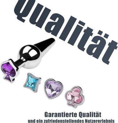 Анальний плаґ для чоловіків та жінок, нержавіюча сталь, XXL, з кришталевими основами. Іграшки для секс-фетишу, SM, мастурбації. Підходить для пар, початківців.