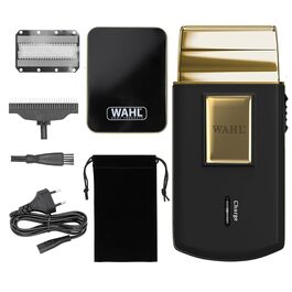 Електрична бритва для подорожей Wahl Travel Shaver Gold Edition — акумуляторна компактна машинка для гоління чоловіків, золотиста