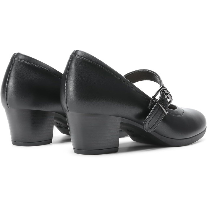 Жіночі туфлі Mary Jane DREAM PAIRS на масивному високому каблуку, класичні чорні pumps для вечірніх суконь (розмір 41 EU, чорний)