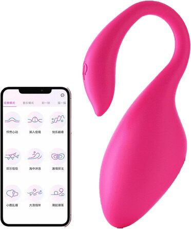Вібраційний яйце-стимулятор G-Punkt з 9 режимів, керуванням через Bluetooth та застосунок, анальний плагін для парної взаємодії, вагінальний стопер, секс-іграшка з силікону для жінок