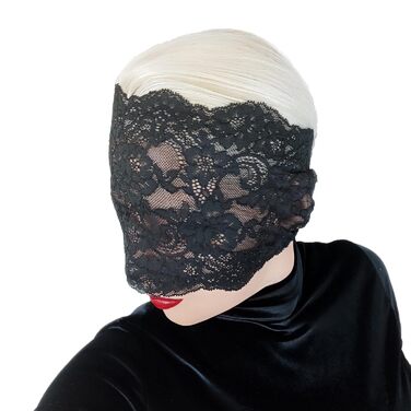Елегантна червона мереживна маска для жінок з камінням – венеціанська маска з квітковим візерунком для маскарату, карнавалу, косплею, готичної вечірки та особливих подій (Чорний (без каміння))