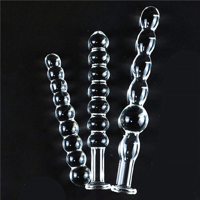 Набір скляних дилда: 5 шт. для анального секса, стимуляція G-точки, SM-іграшки для чоловіків та жінок